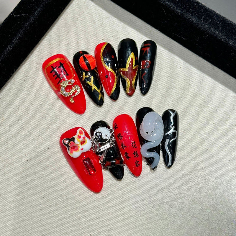 0937- Handmade press on nails fake nails removable