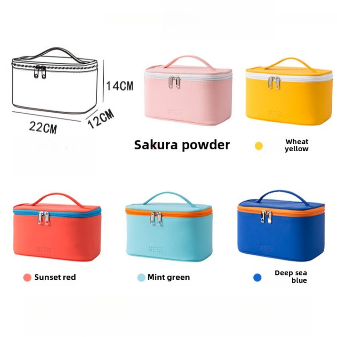 Capacity waterproof cosmetic bag, PU multi-functional cosmetic storage bag, cosmetic bag lightweight, makeup bag organizer,