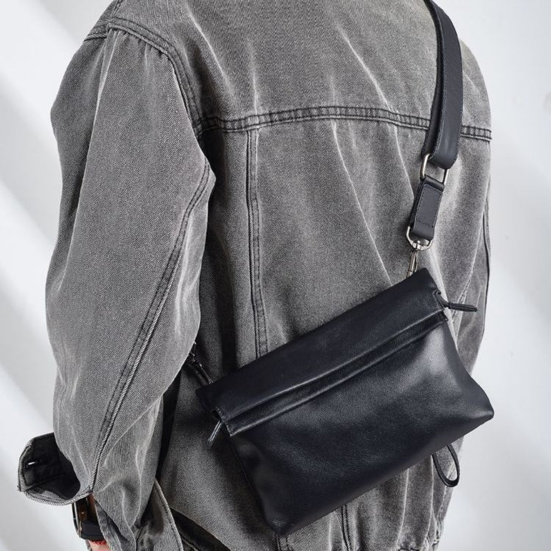 Fashion small crossbody bag men, simple breast bag, chest bag, chest purse, fanny pack, fanny pack crossbody