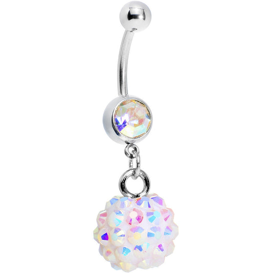 Aurora Gem Cluster Belly Ring