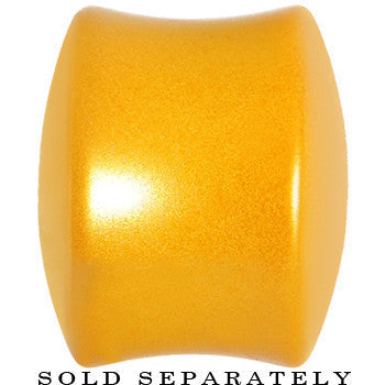 5/8 Honey Yellow Metallic Pearl Acrylic Saddle Plug