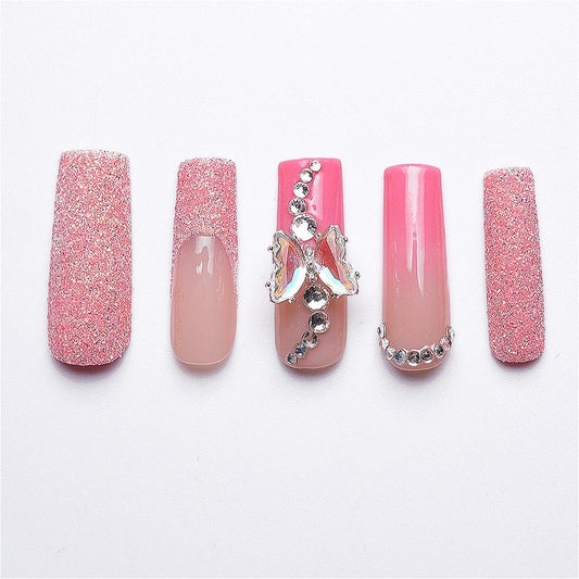 1067 Handmade Nail Wear Nail Art Reusable Press on Nails False Nails