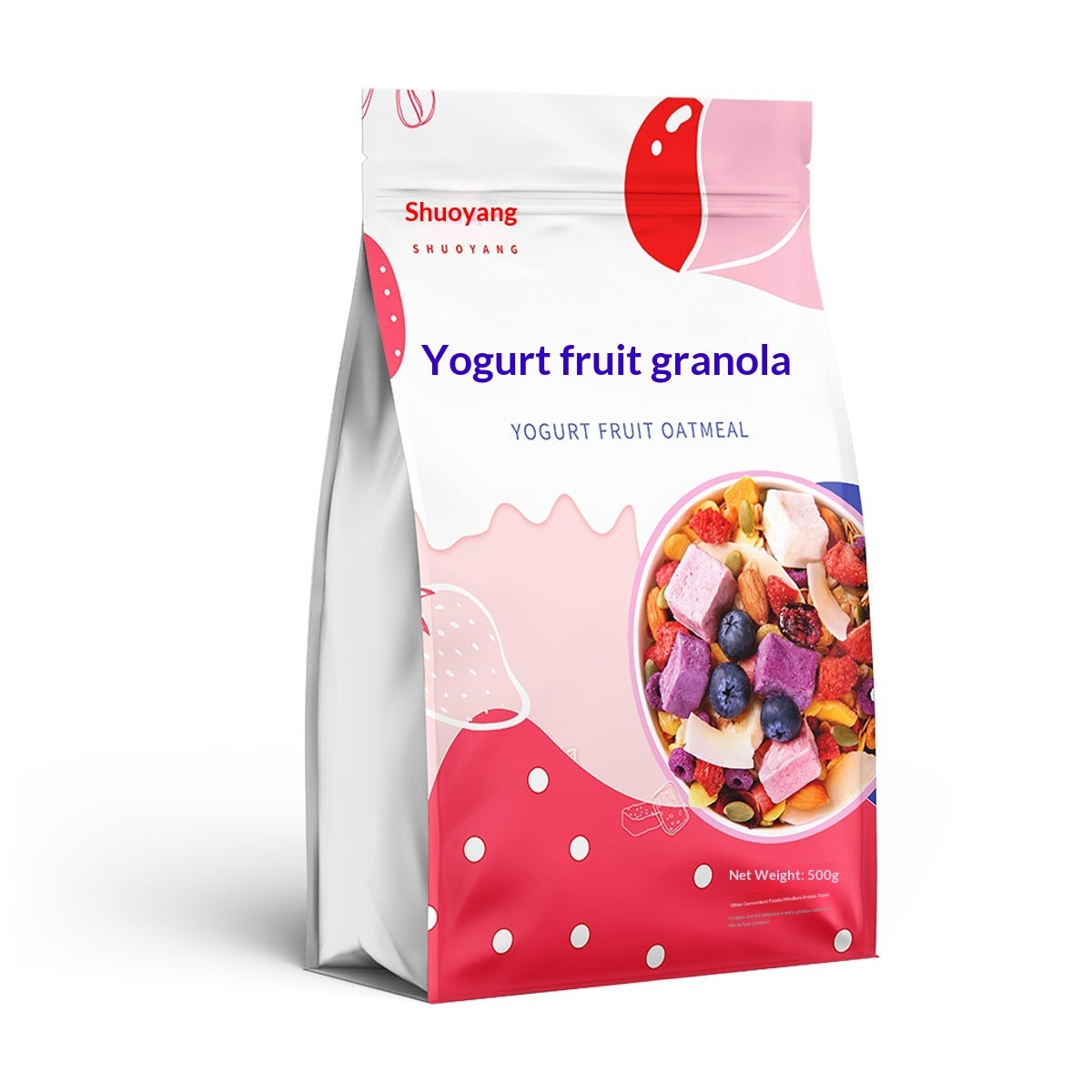 Oatmeal Nutritious Breakfast Ready-to-eat Meal Replacement Yogurt With Fruit Pieces Baked Cereal Oats