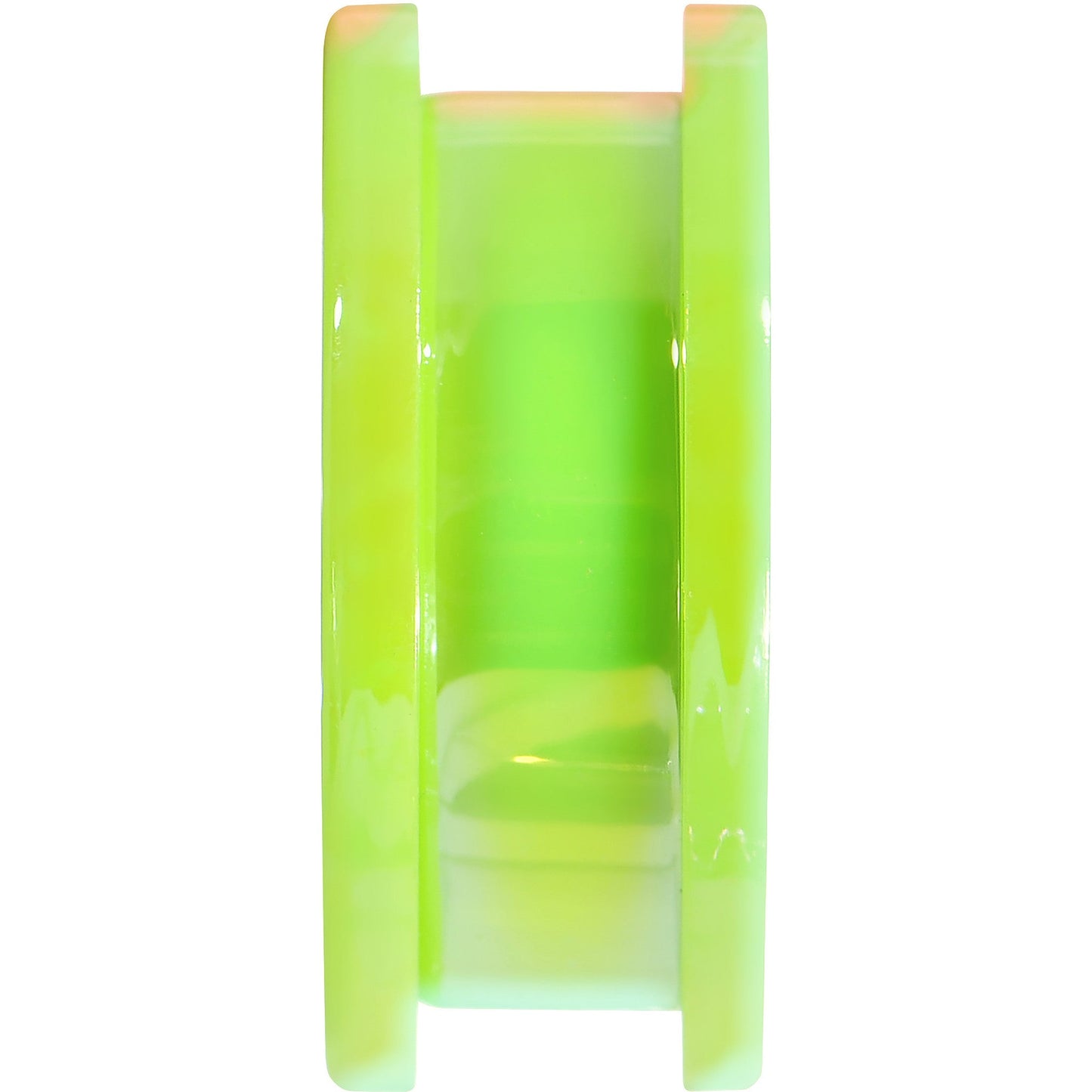 1 inch Iridescent Green Acrylic Screw Fit Tunnel Plug
