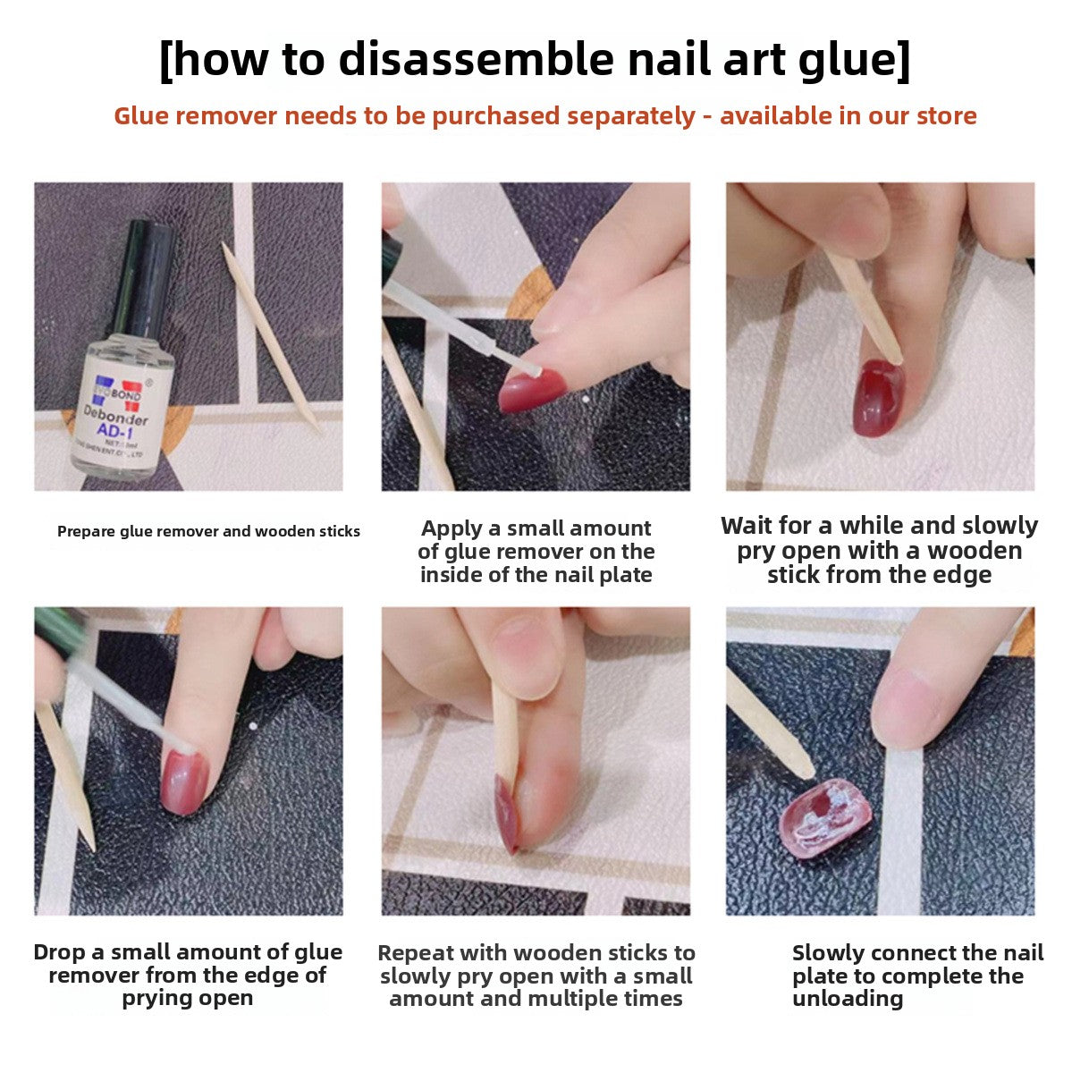 1053- Handmade press on nails fake nails removable