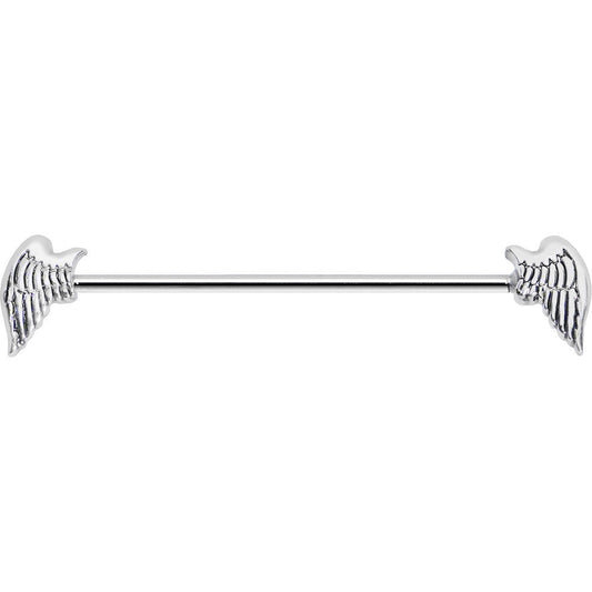 14G 1 1/2 Angel Wing Industrial Barbell