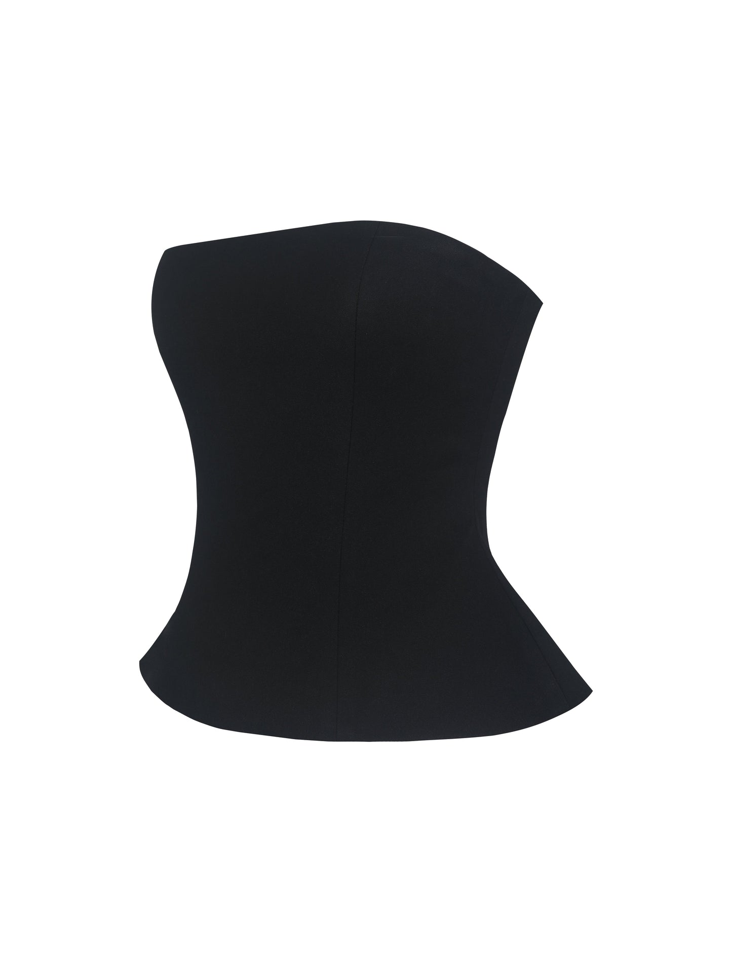 Quinette Black Peplum Top with Beaded Asymmetrical Cape