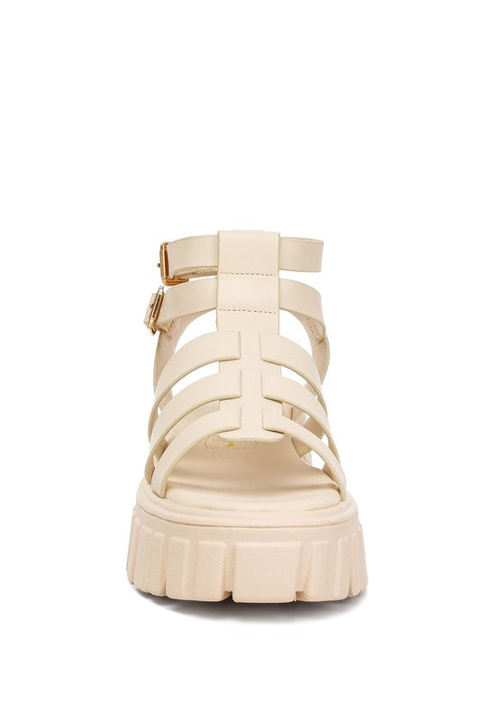 Dewey Recycled Faux Leather Gladiators