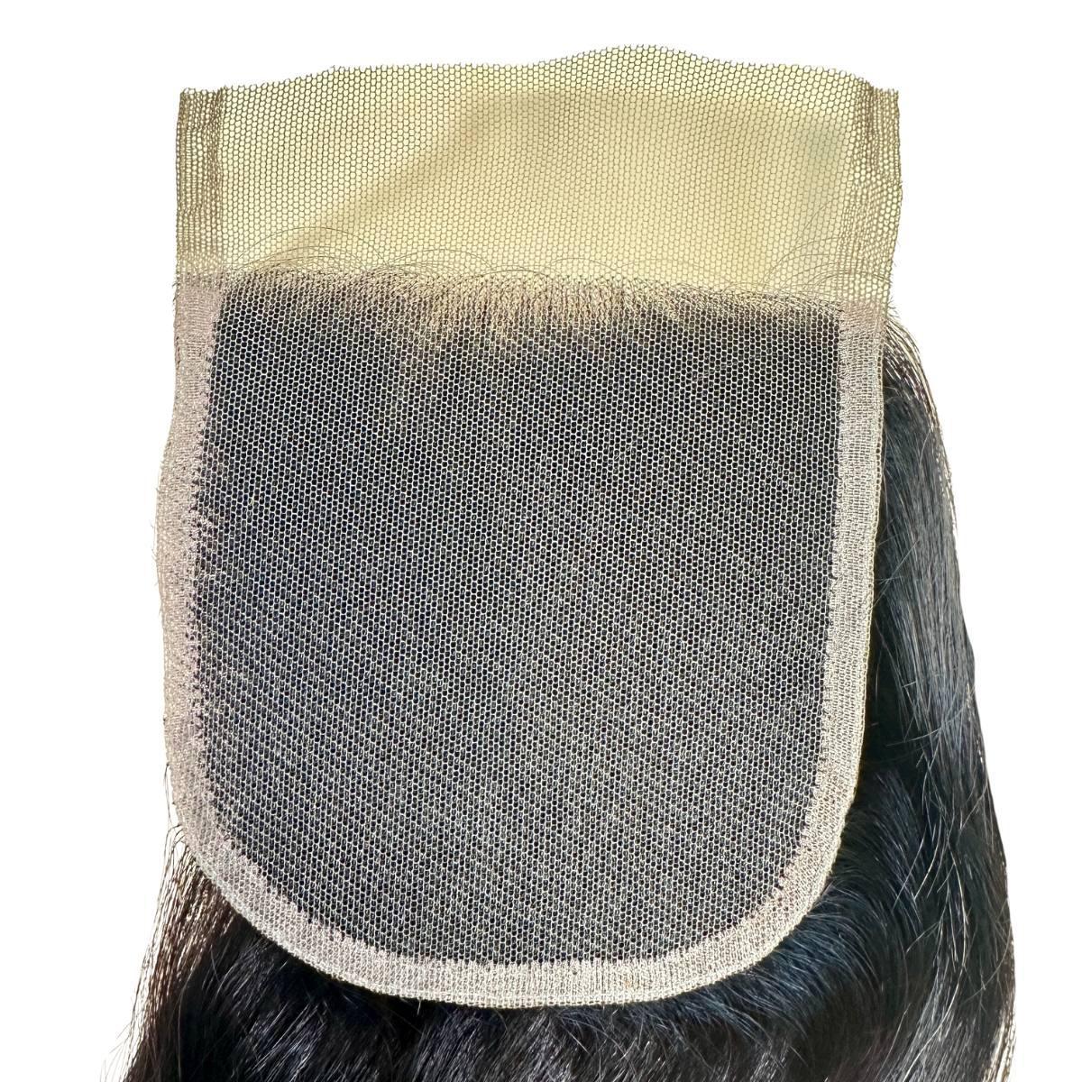 Malaysian Straight 4x4 Transparent Lace Human Hair Closure