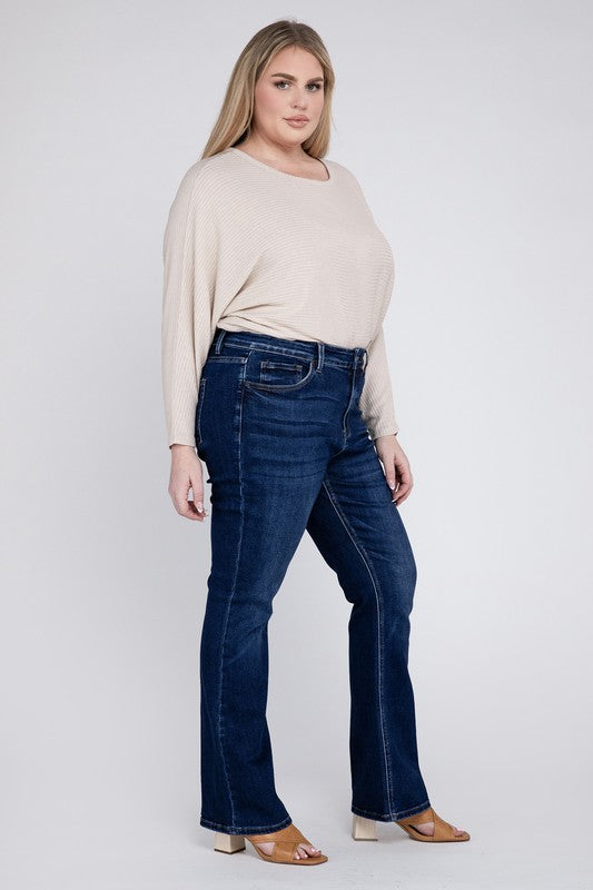 Plus Size High Rise Bootcut Jeans