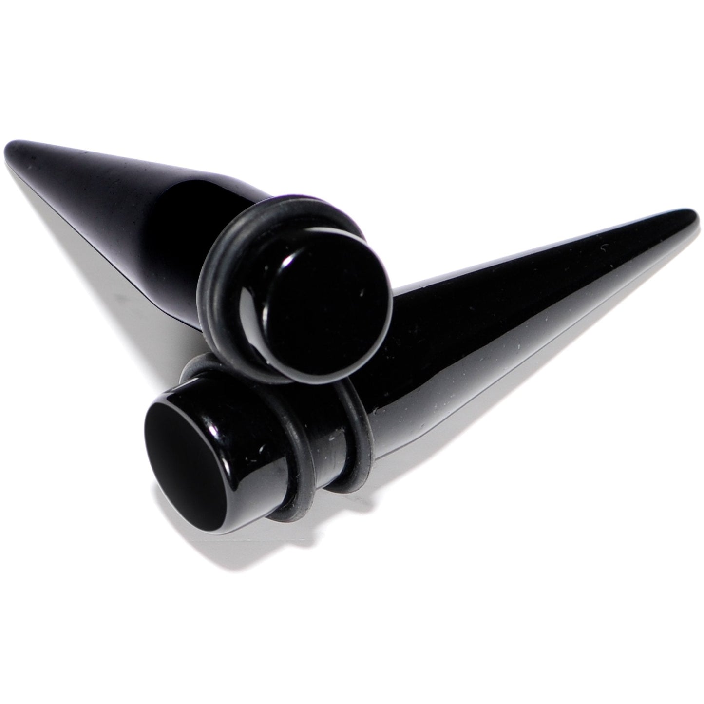 00G to 1 inch 18 Piece Black Acrylic Ear Stretching Taper Kit