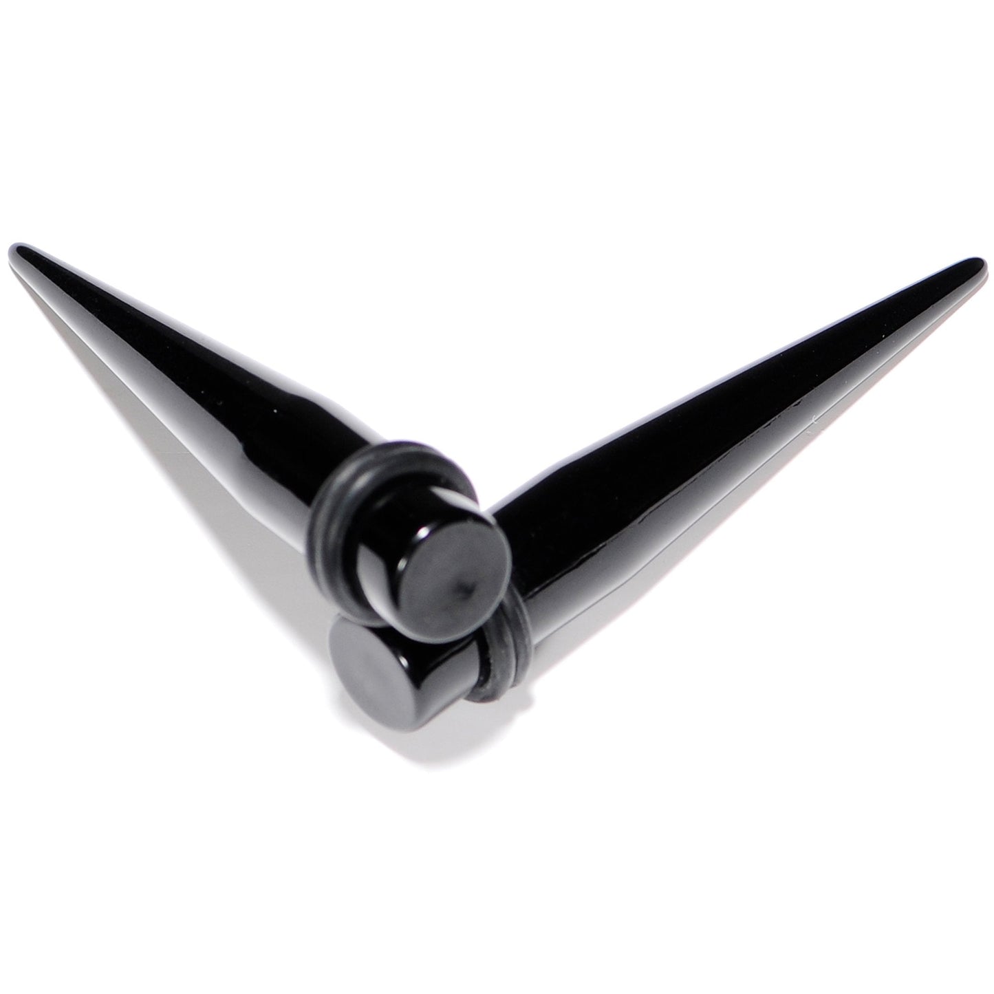 00G to 1 inch 18 Piece Black Acrylic Ear Stretching Taper Kit