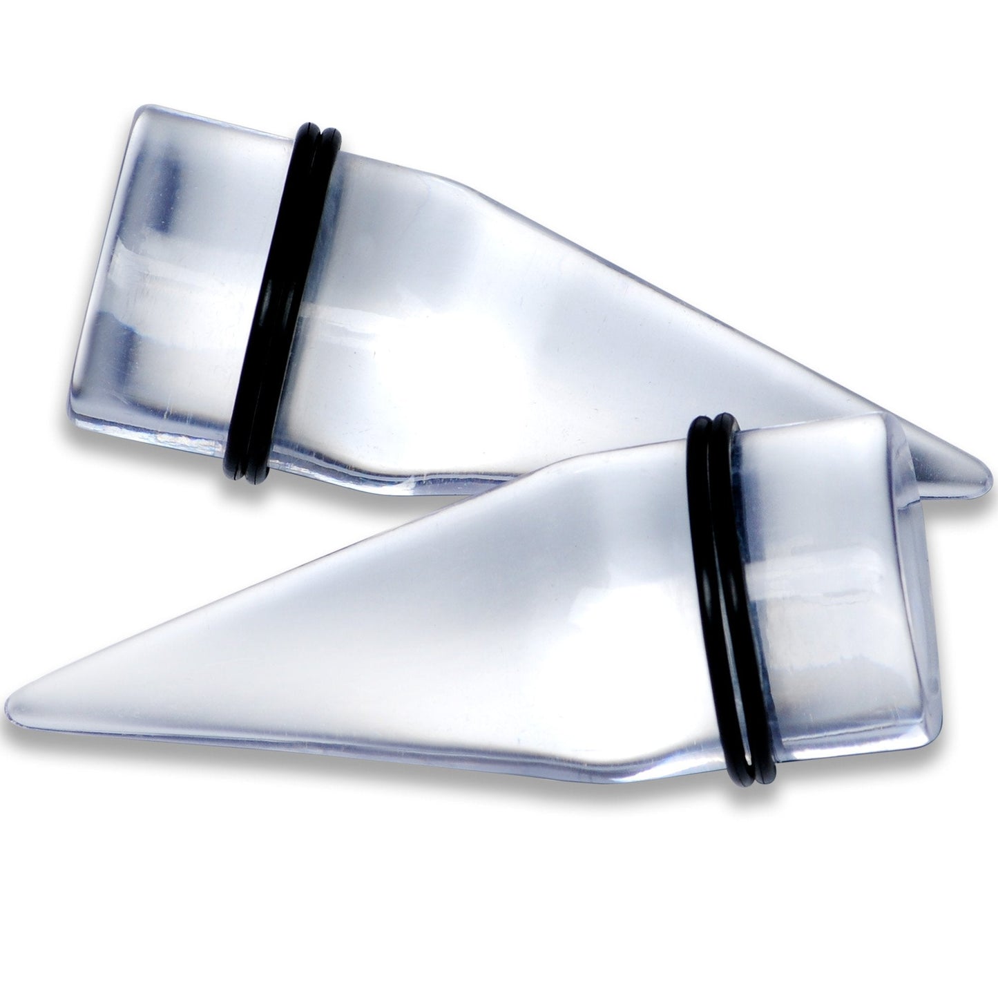 00G to 1 inch 18 Piece Clear Acrylic Ear Stretching Taper Kit