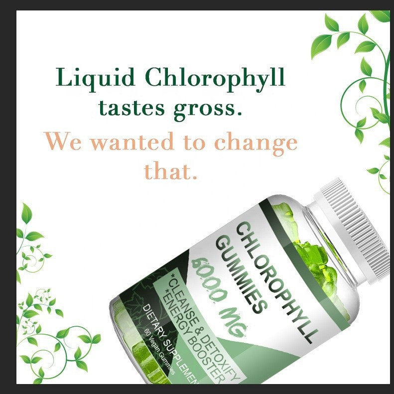 Green Pigment Gummy Candy In Bottle