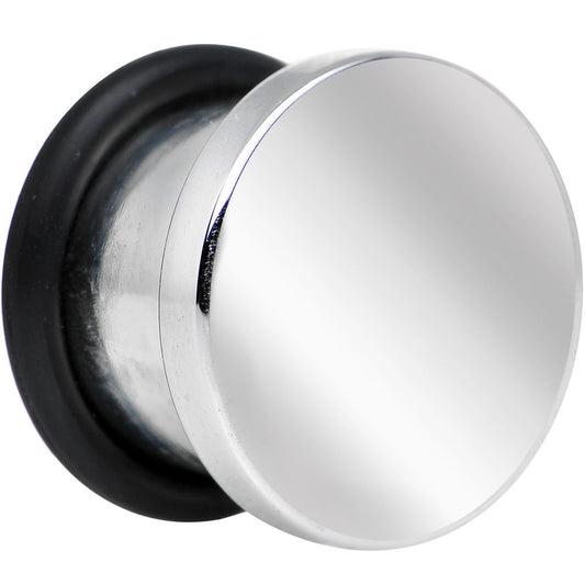 00G Stainless Steel Single Flare Flat Top Plug