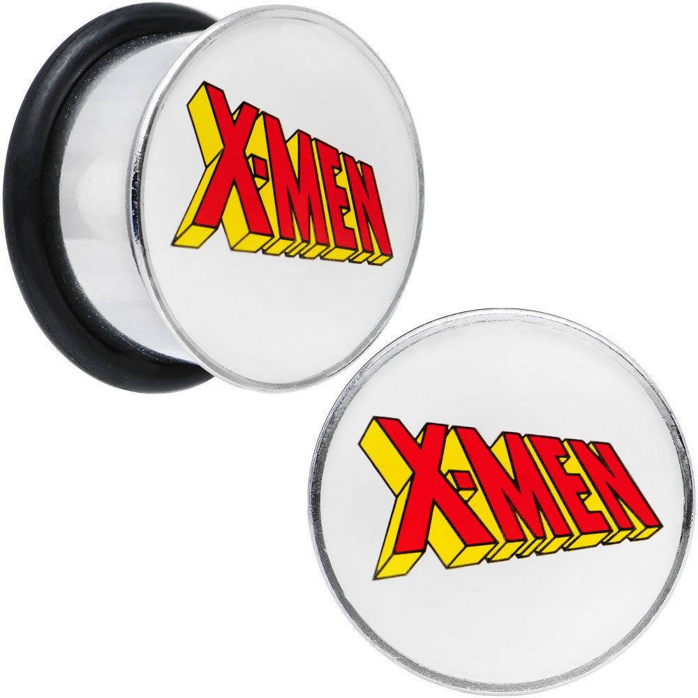 5/8 Licensed X-Men Single Flare Steel Tunnel Plugs Set