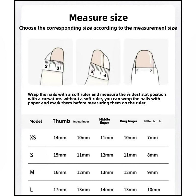 1005- Handmade press on nails fake nails removable