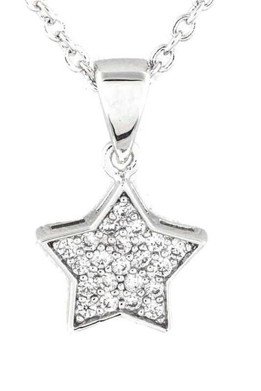 CZ Star Pendant Necklace