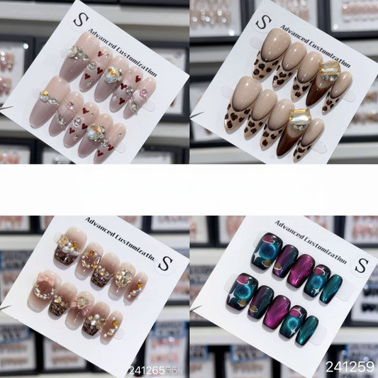 1029- Handmade press on nails fake nails removable