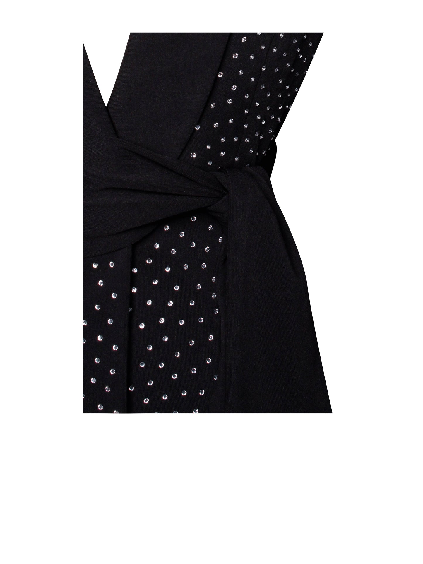 Visionary Crystal Embellished Black Blazer Jacket