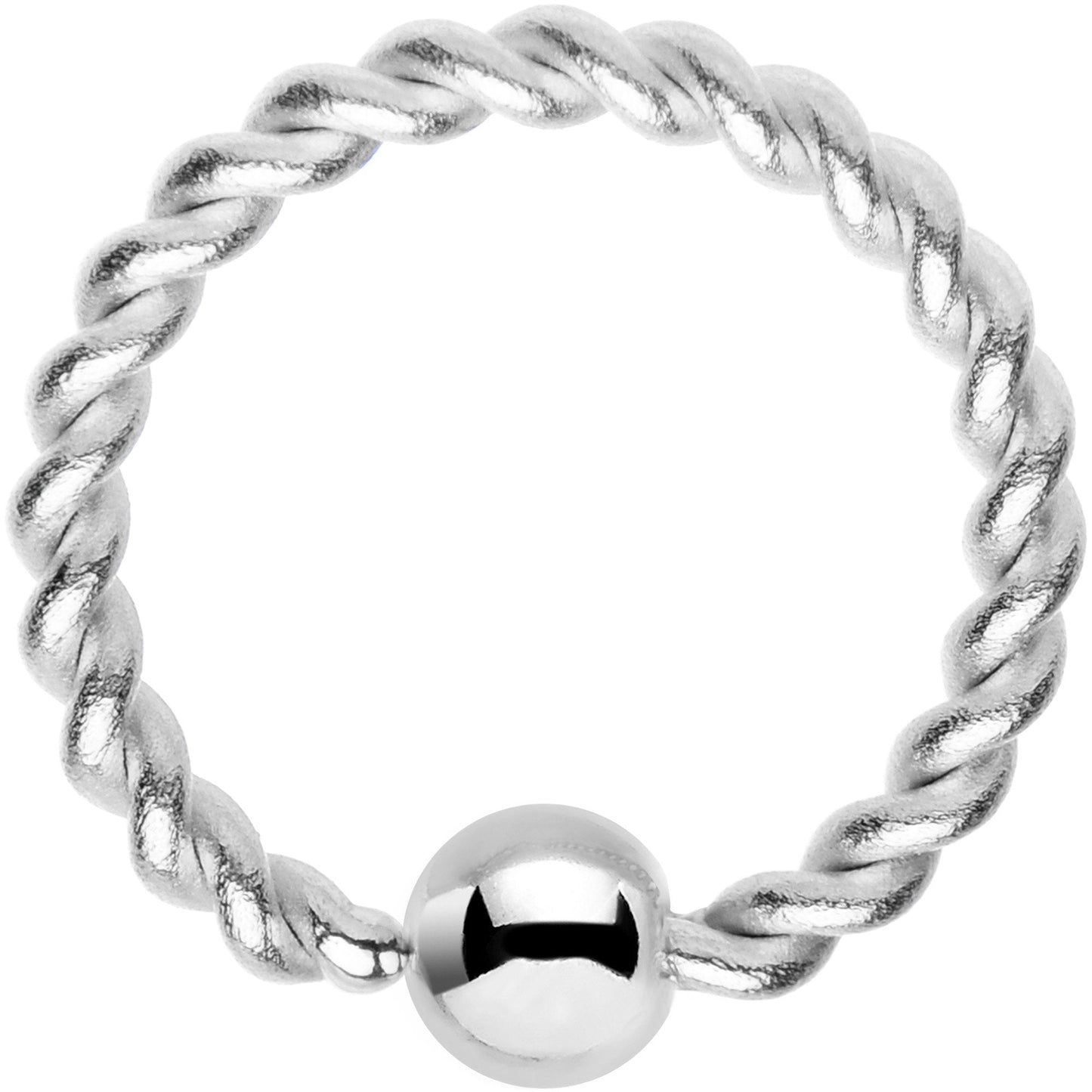 16G 5/16 Seriously Twisted BCR Captive Ring
