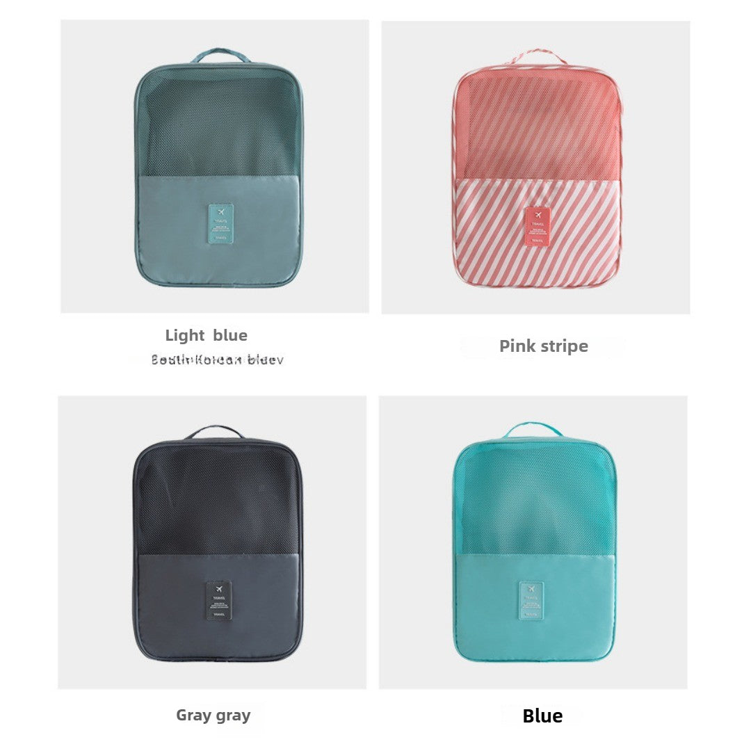 Large capacity can hold three pairs of shoes convenient Oxford cloth storage bag, waterproof shoe bag, suitcase trolley shoe bag