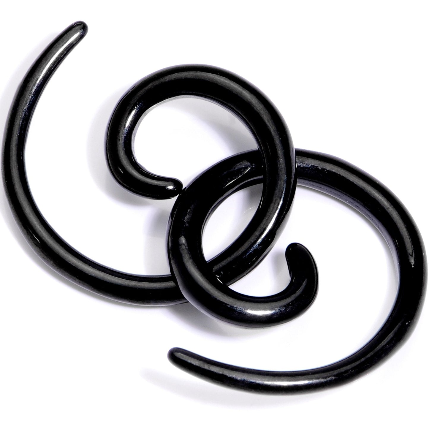 Black Anodized Titanium Micro Spiral Taper Set 12G to 6G