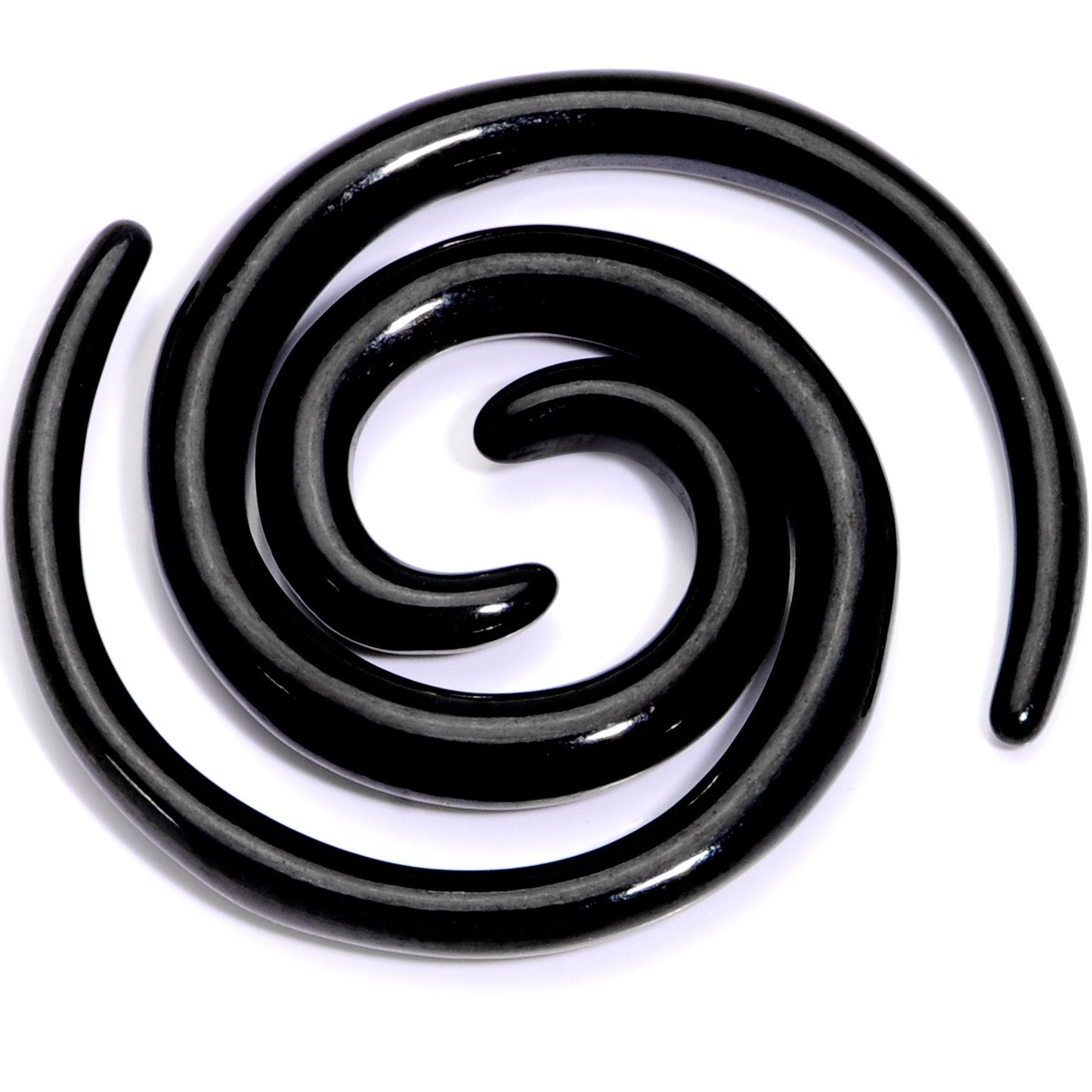 Black Anodized Titanium Micro Spiral Taper Set 12G to 6G