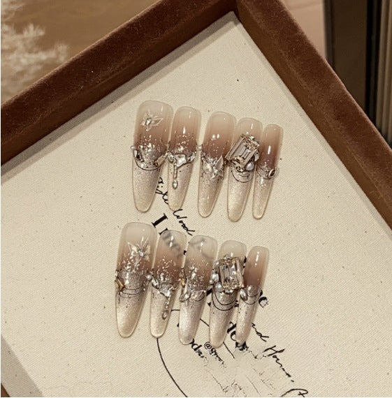 1035- Handmade press on nails fake nails removable