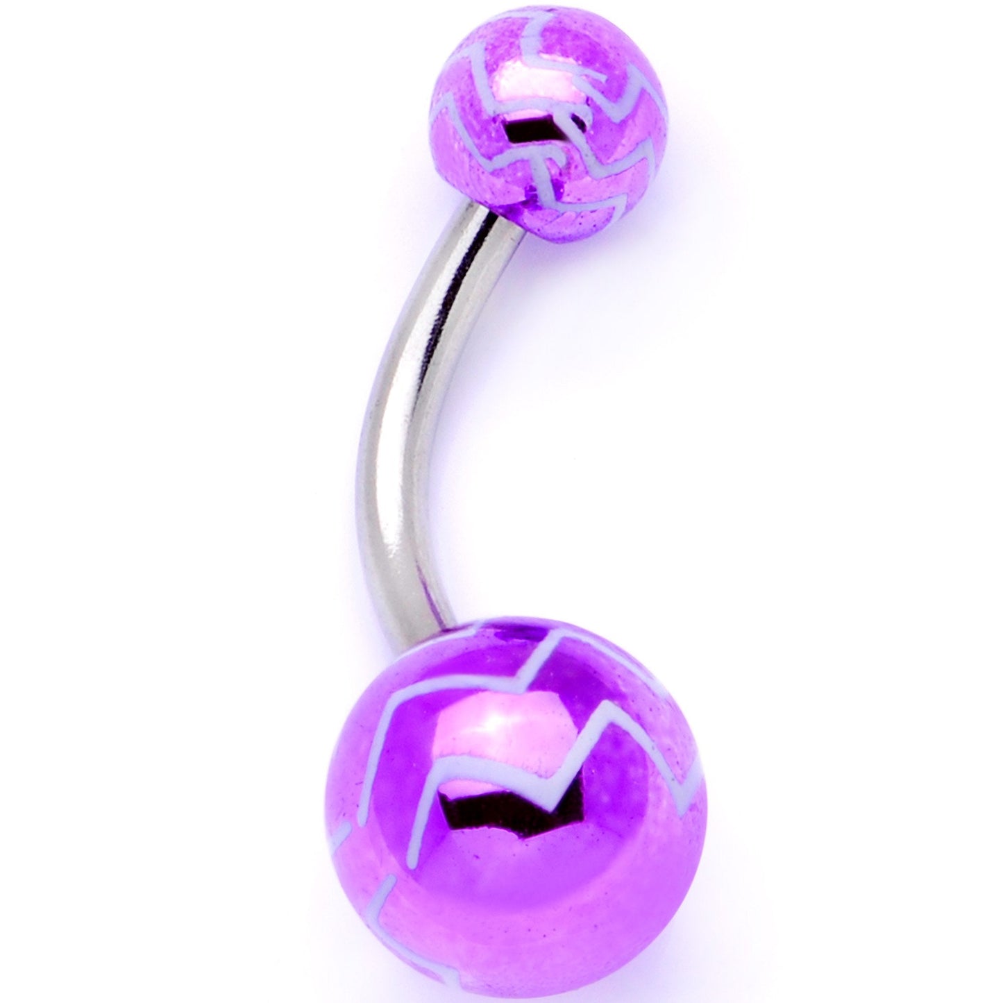 Parade of Color Zig Zag Party Pack Belly Ring Set of 4