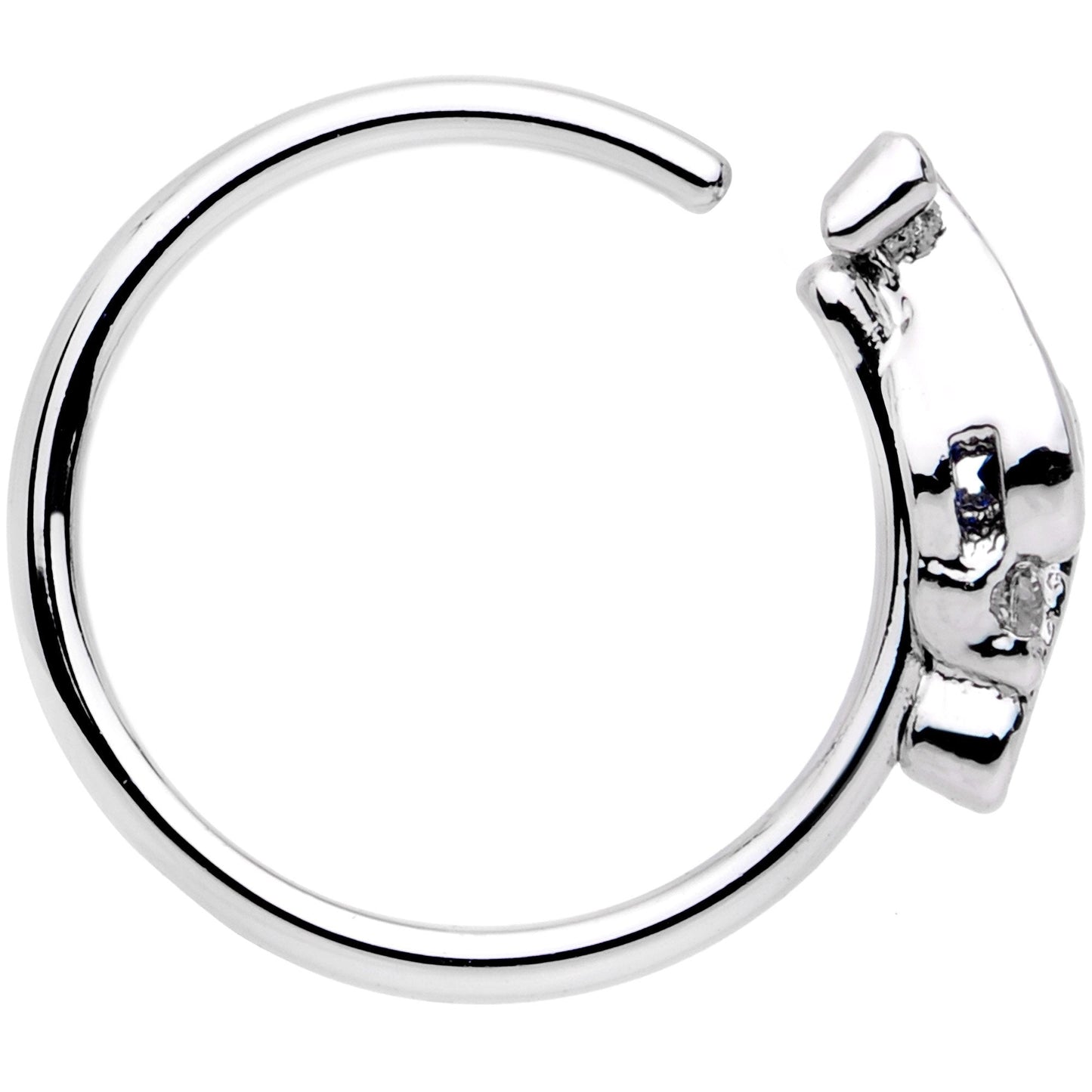 20G 5/16 Blue Clear Gem Oceans Eye Seamless Circular Ring