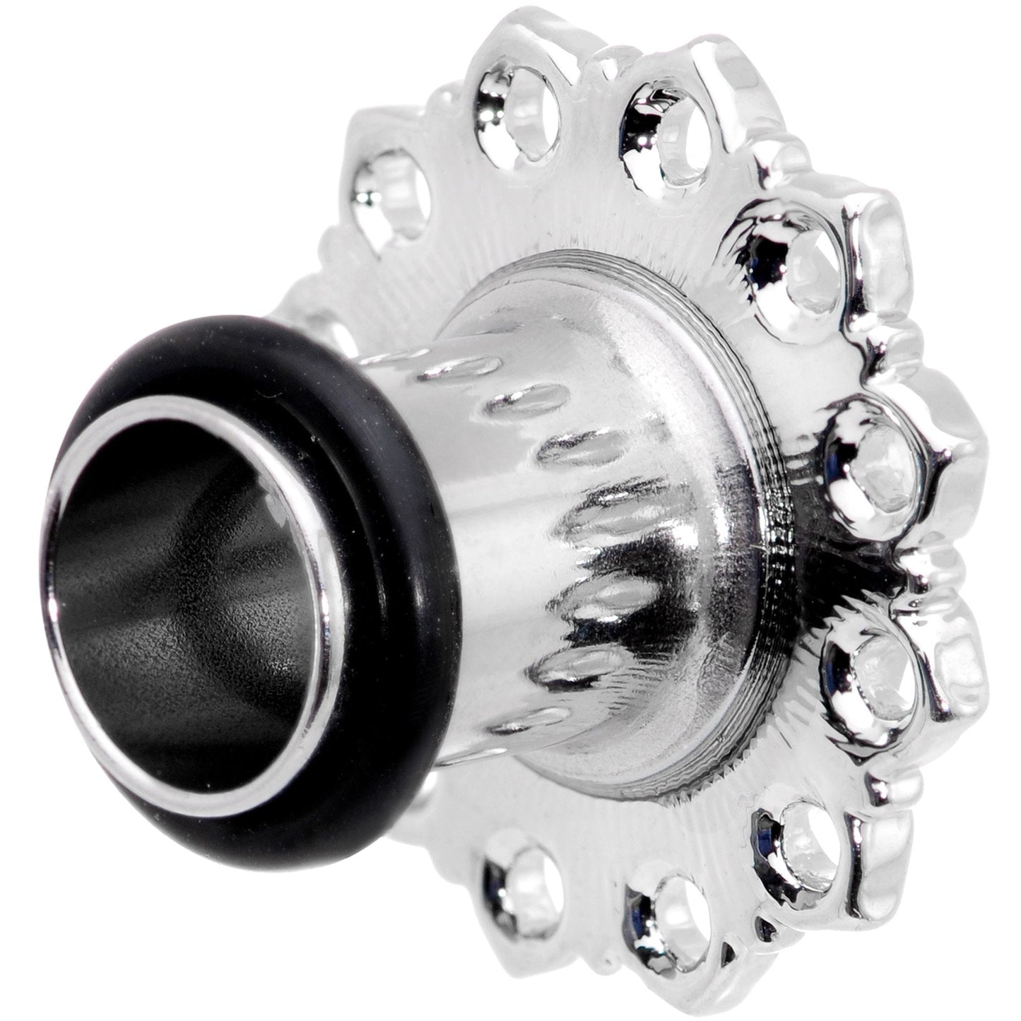 Blue Glitter Inlay Tree of Life Single Flare Plug Set 6mm to 20mm