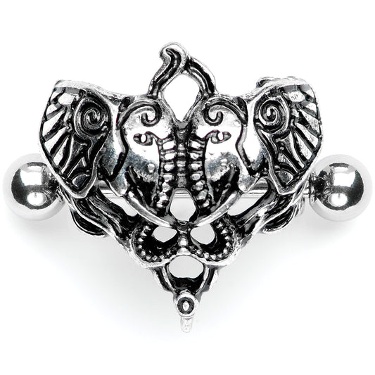 14G 9/16 Dueling Elephants Nipple Shield Set