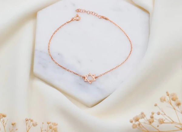 Minimalist Star of David Bracelet