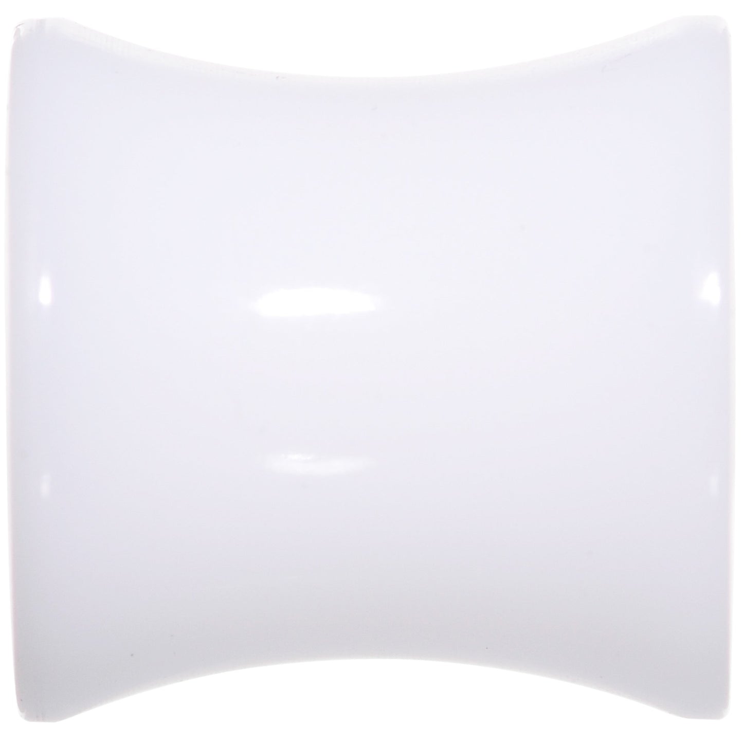 0G White UV Reactive Acrylic Saddle Plug Set