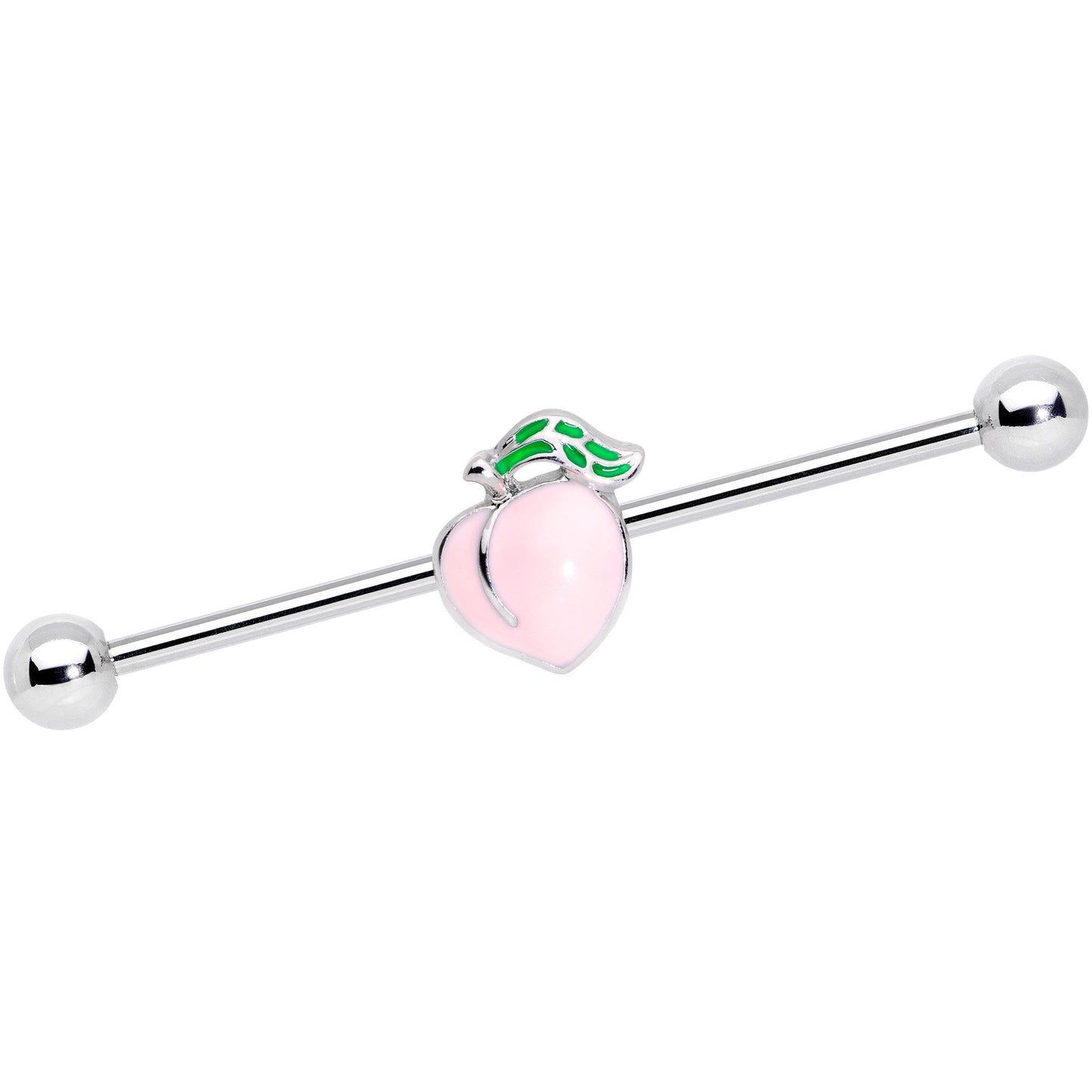 14G Sweet Sweet Pink Peach Industrial Barbell 38mm