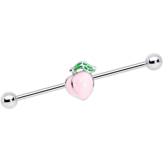 14G Sweet Sweet Pink Peach Industrial Barbell 38mm