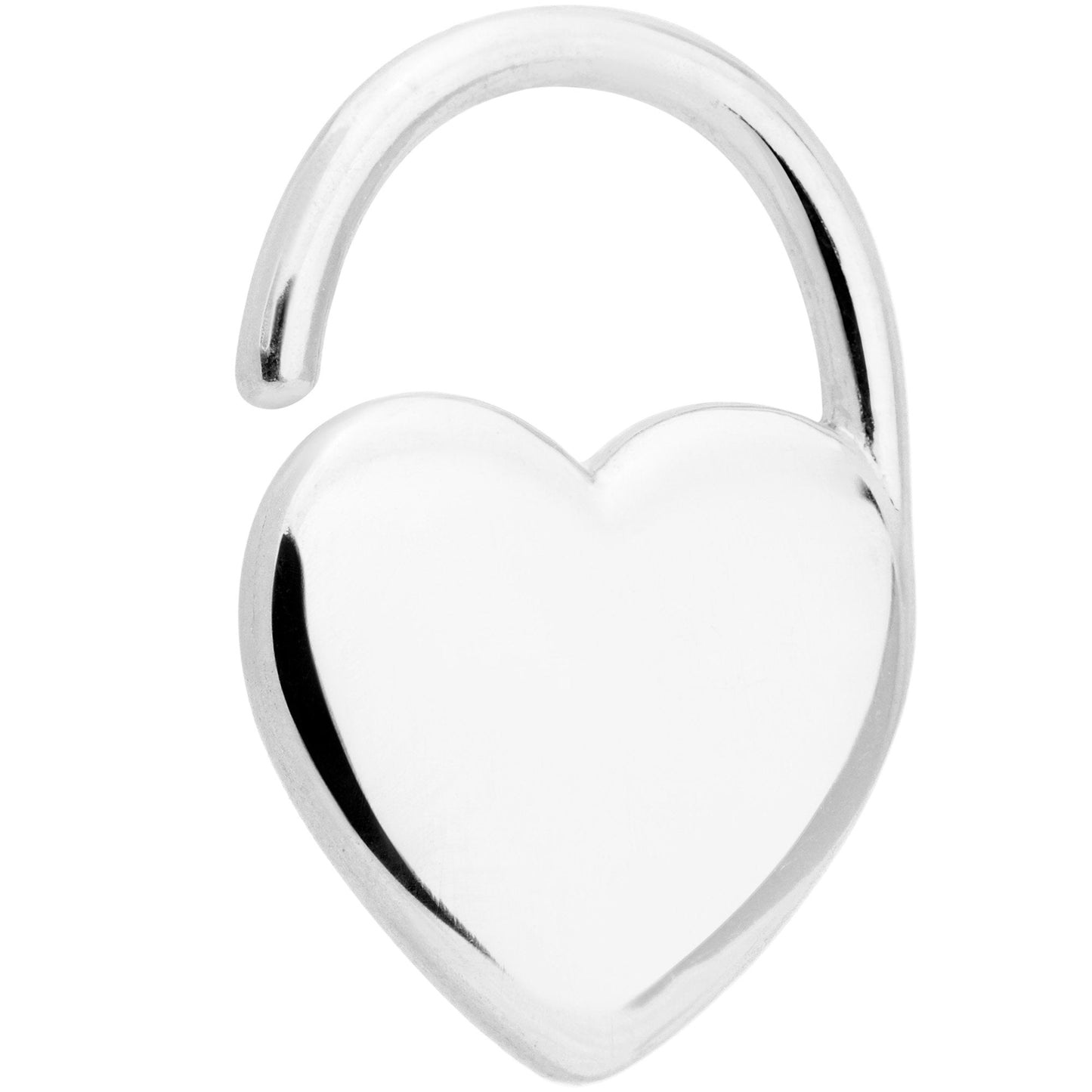 16G 5/16 Padlock Heart Closure Ring