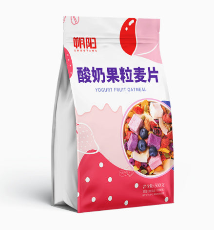 Oatmeal Nutritious Breakfast Ready-to-eat Meal Replacement Yogurt With Fruit Pieces Baked Cereal Oats