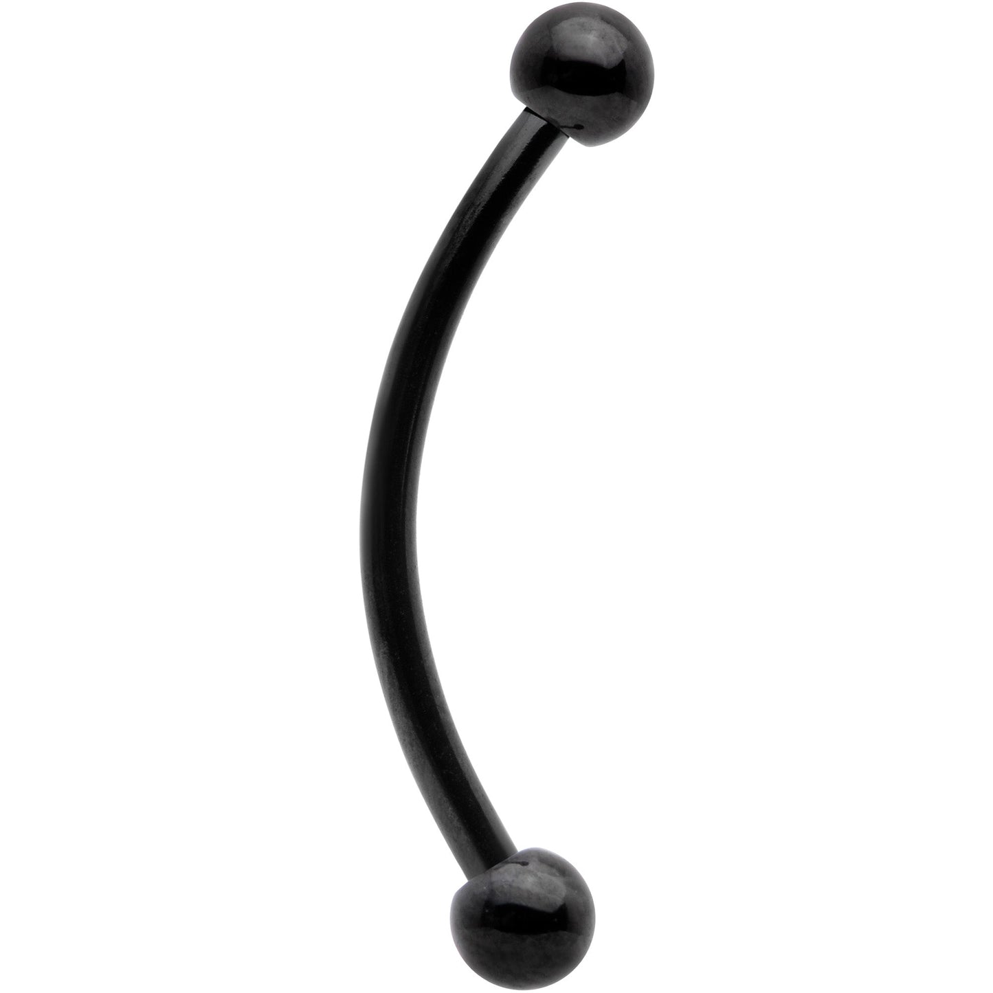 16G 9/16 Black Curved Barbell