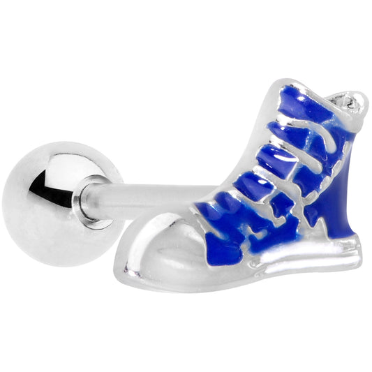 16G 1/4 Blue High Top Sneaker Cartilage Tragus Earring