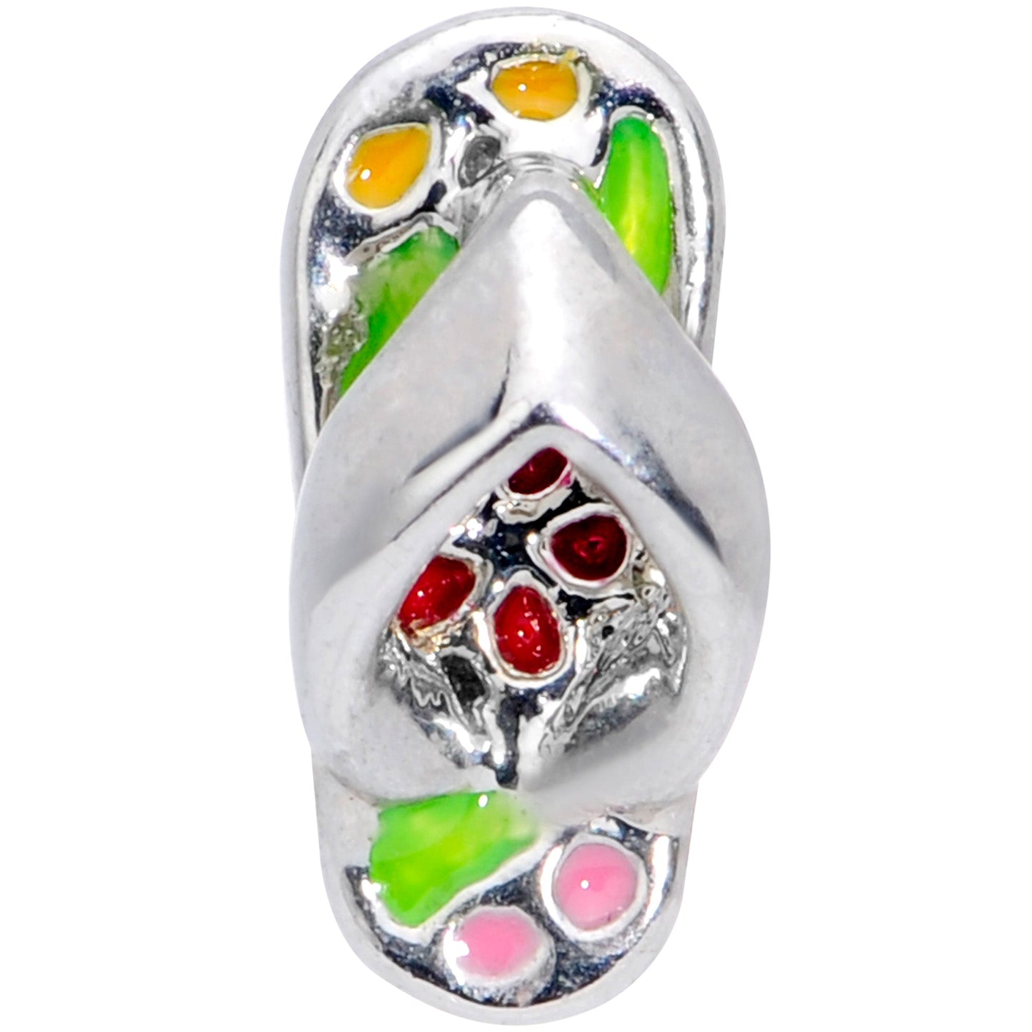 16G 1/4 Pink Green Beach Flip Flop Sandal Cartilage Tragus