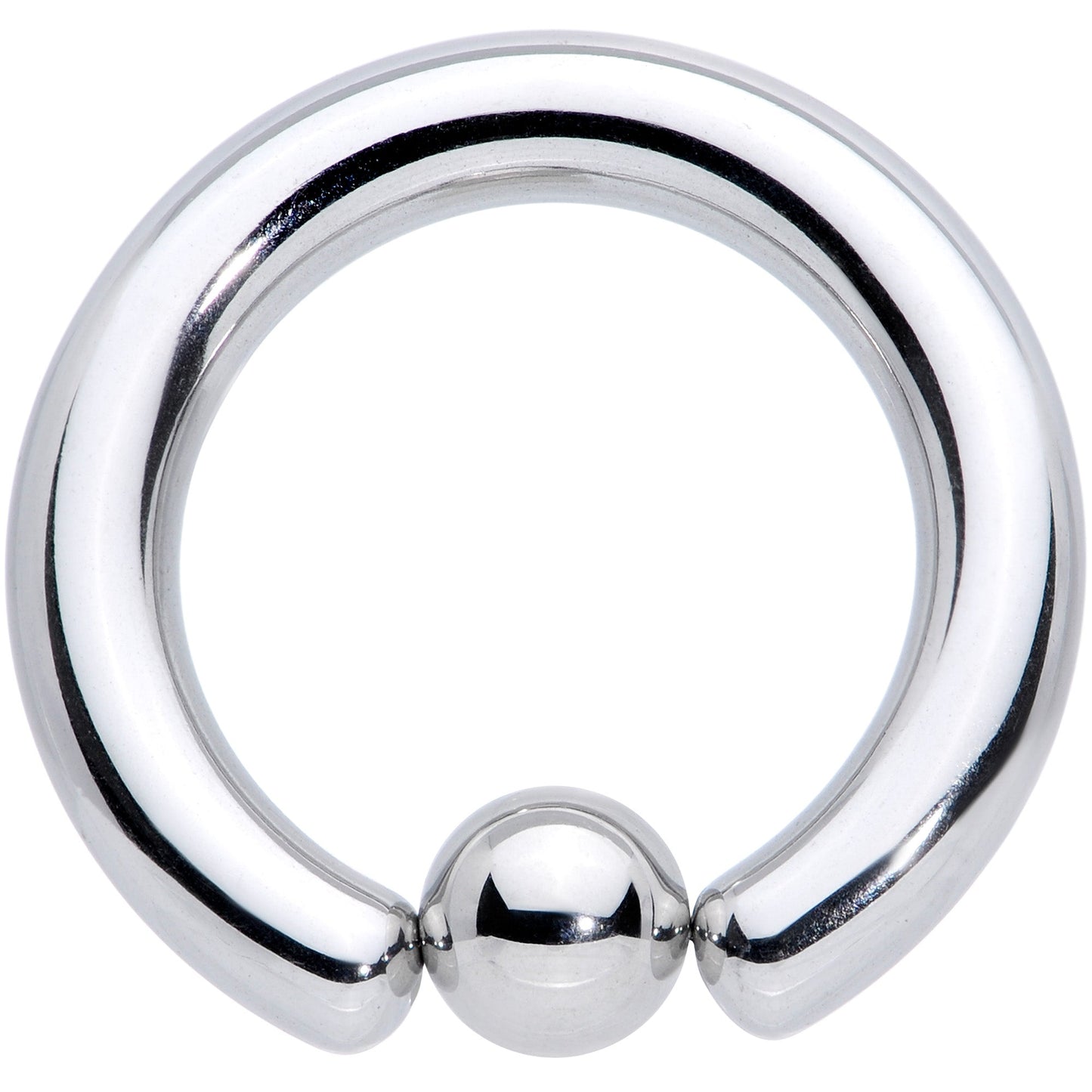 6G 5/8 Stainless Steel BCR Captive Bead Ring
