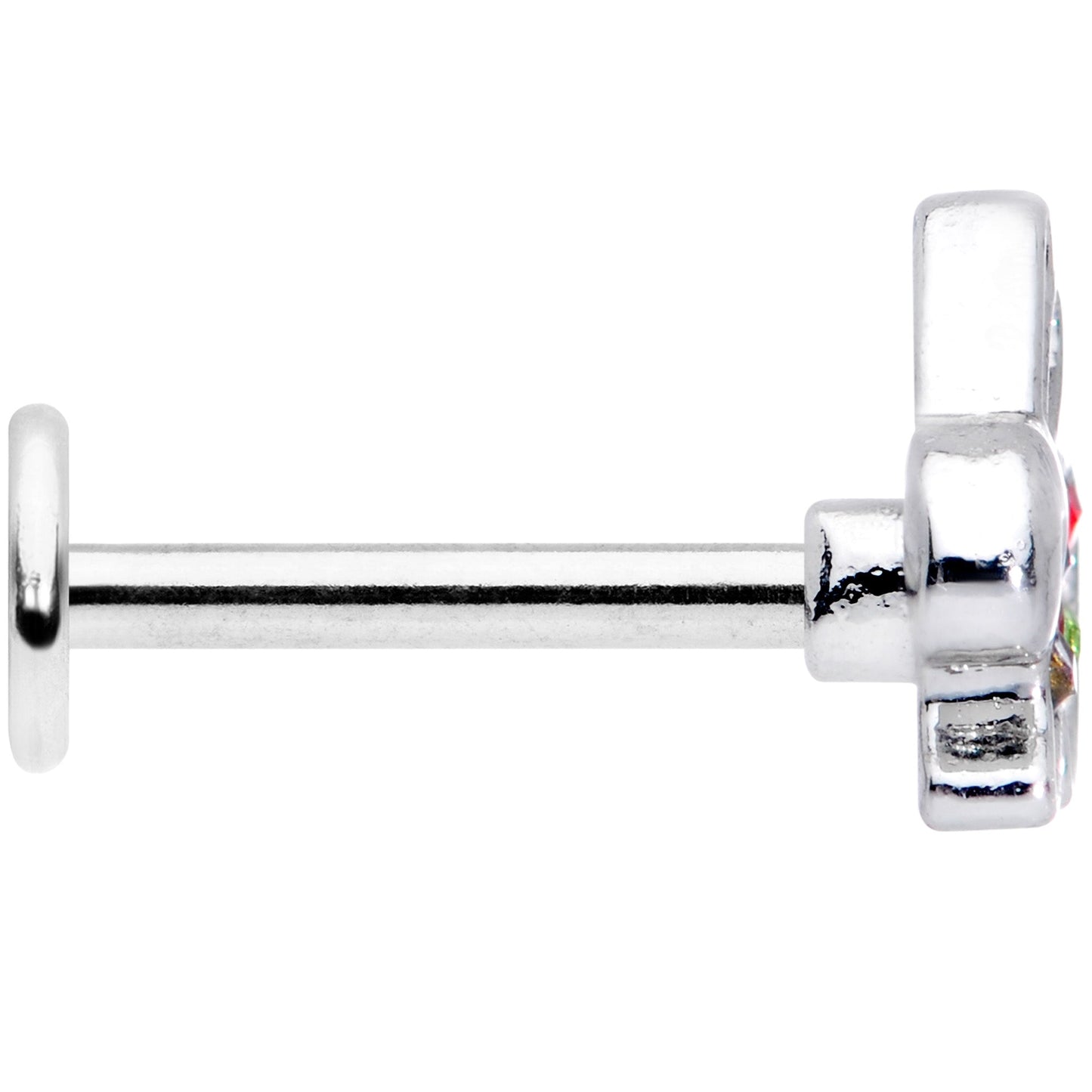 16G 5/16 Clear Red Green Gem Rabbit Labret Monroe Tragus