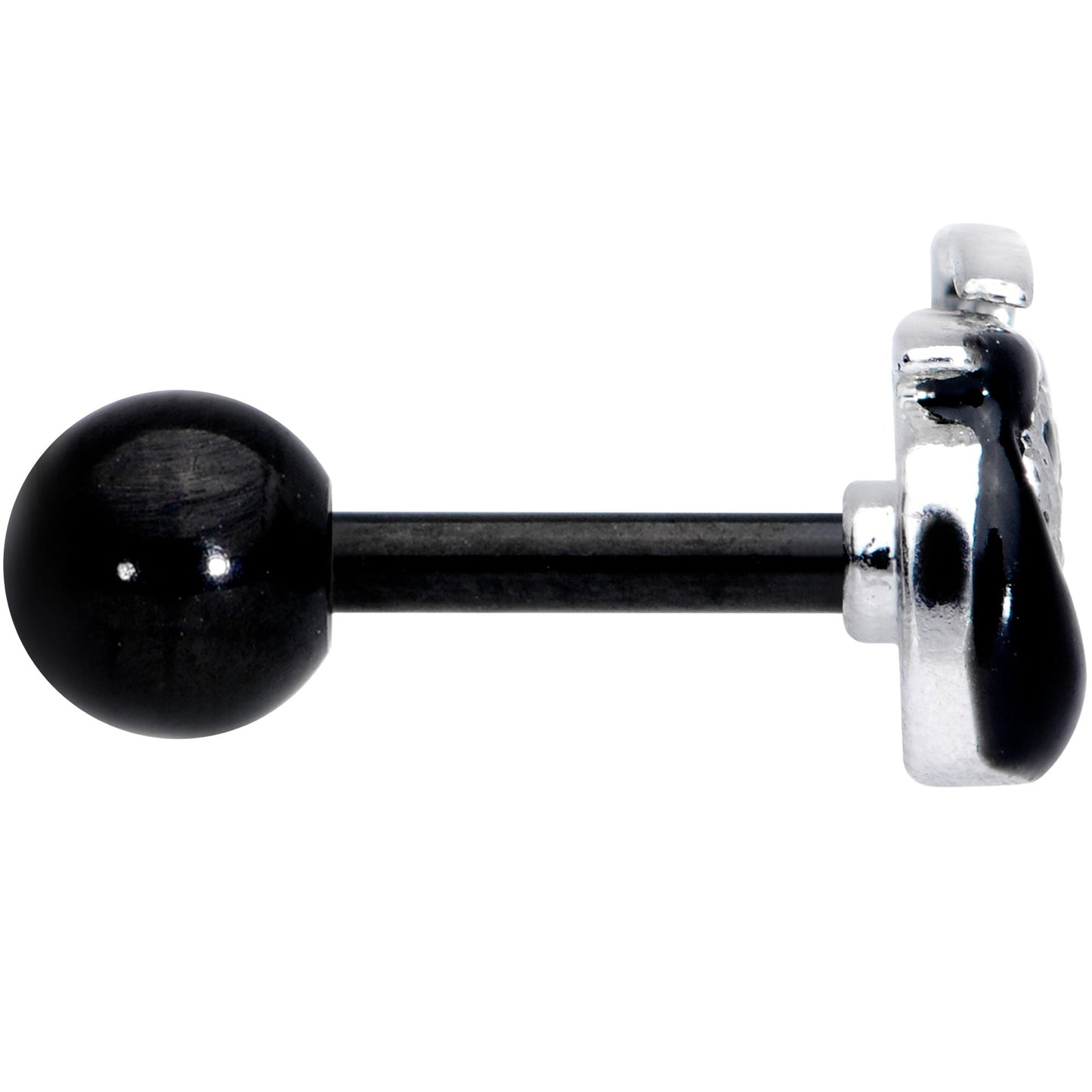 16G 1/4 Black Grim Reaper Halloween Cartilage Tragus