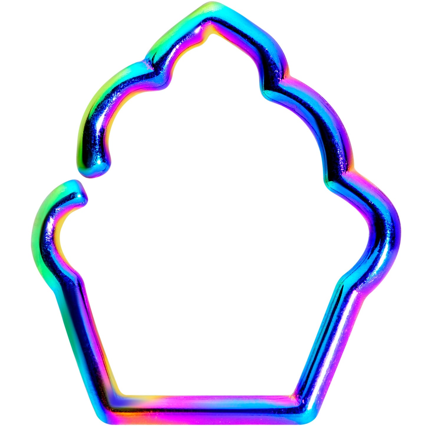 16G 5/16 Rainbow Baked Treats Cupcake Closure Ring