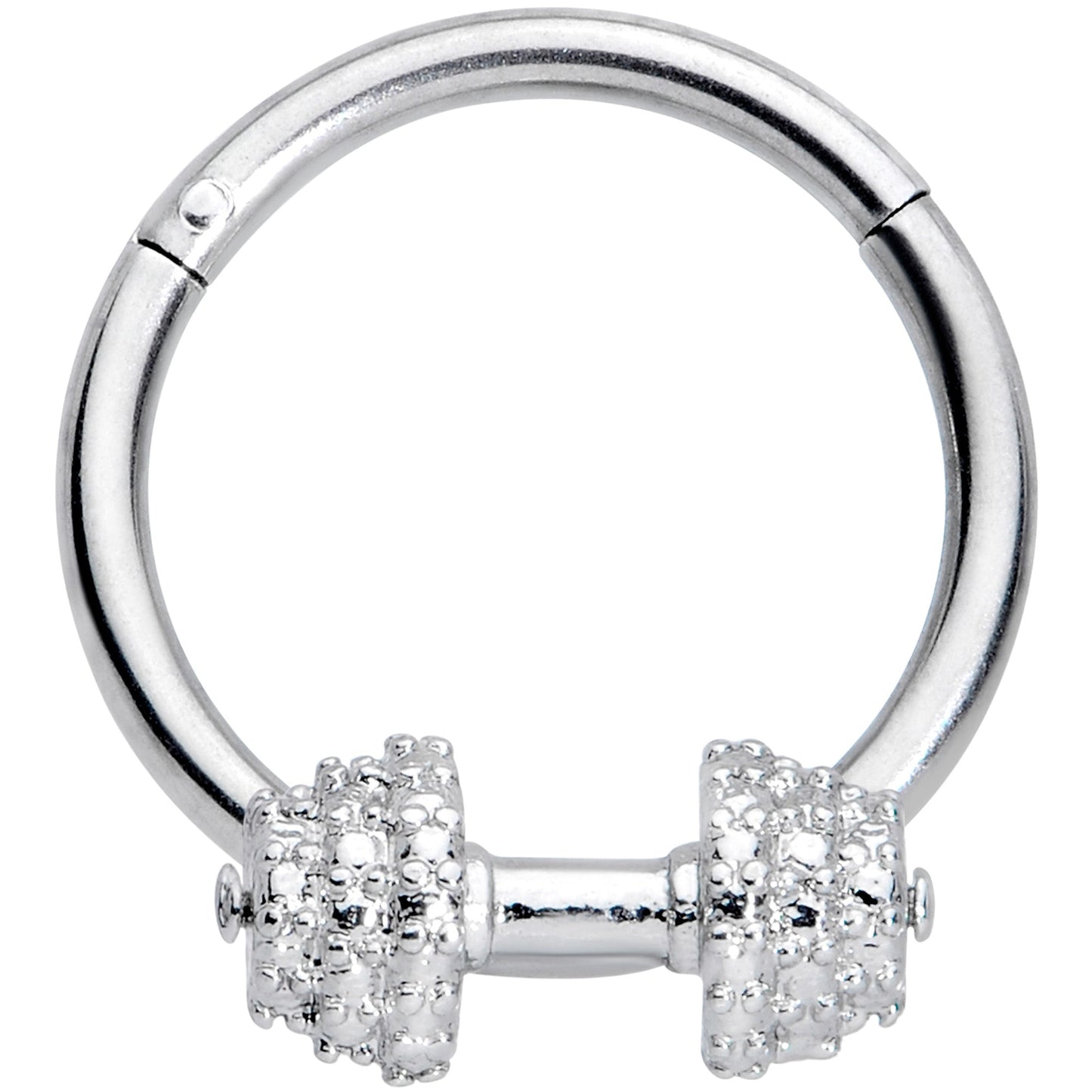 16G 3/8 Weightlifting Barbell Hinged Segment Ring