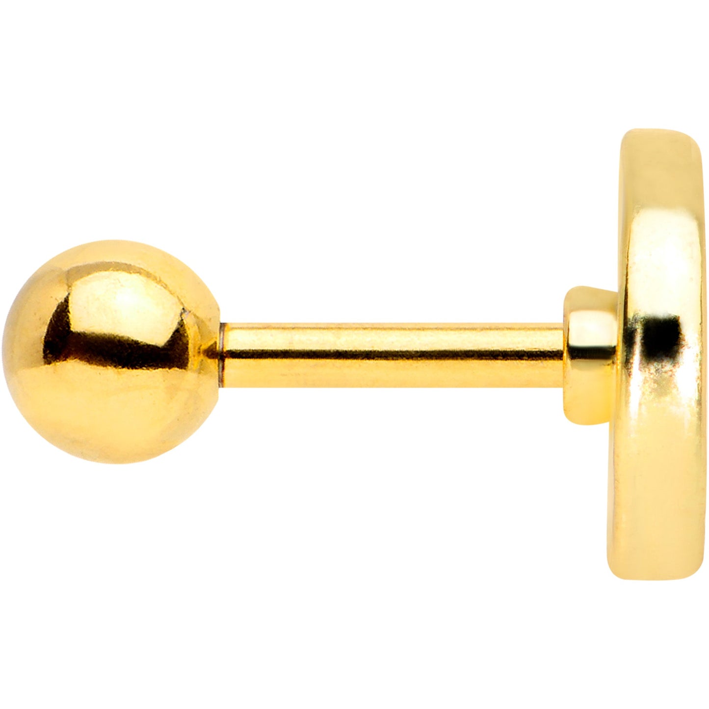 16G 1/4 Gold Tone Rainbow Grapefruit Cartilage Tragus