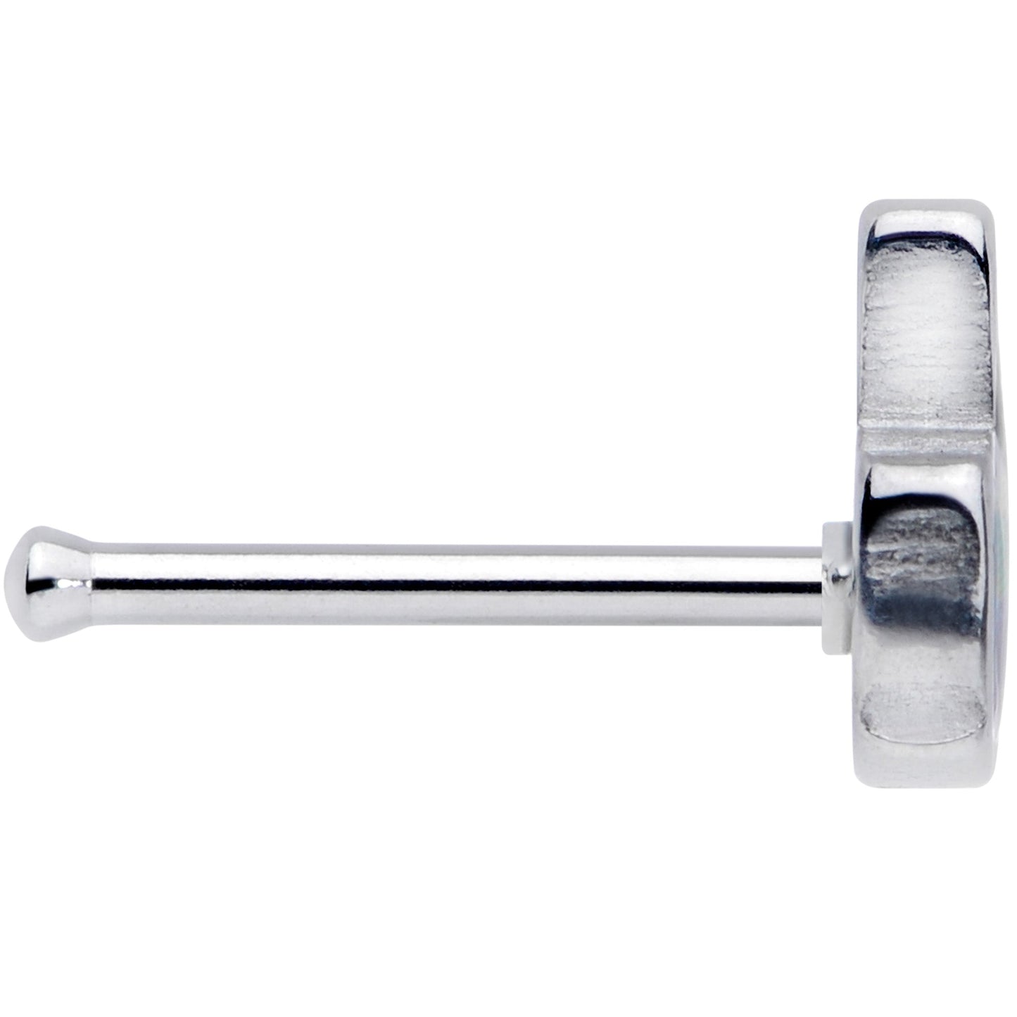 20G 5/16 Rainbow Gay Pride Peace Sign Nose Bone