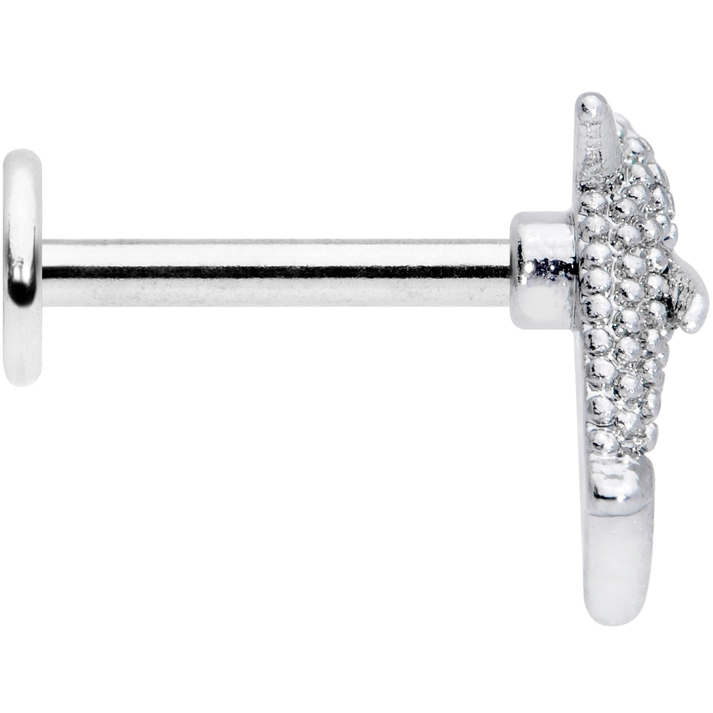 16G 5/16 Black Gem Shark Labret Monroe Tragus